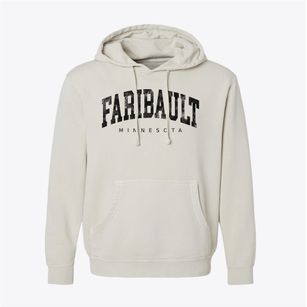 Faribault Minnesota Urban Vibe Pigment-Dyed Hoodie