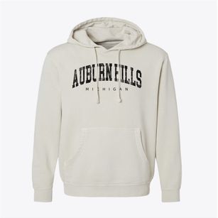 Auburn Hills Michigan Urban Vibe Pigment-Dyed Hoodie