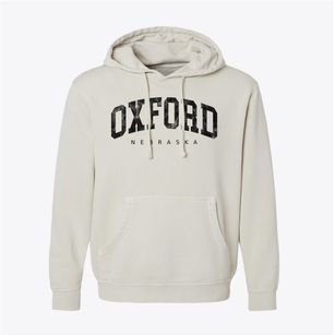 Oxford Nebraska Urban Vibe Pigment-Dyed Hoodie