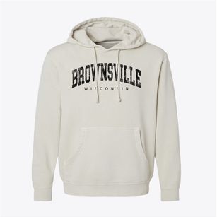 Brownsville Wisconsin Urban Vibe Pigment-Dyed Hoodie