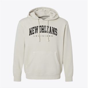 New Orleans Louisiana Urban Vibe Pigment-Dyed Hoodie