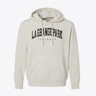 La Grange Park Illinois Urban Vibe Pigment-Dyed Hoodie