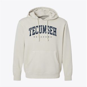 Tecumseh Oklahoma Urban Vibe Pigment-Dyed Hoodie