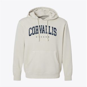 Corvallis Oregon Urban Vibe Pigment-Dyed Hoodie