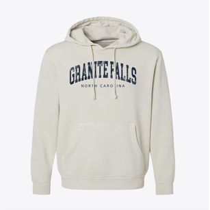 Granite Falls North Carolina Urban Vibe Pigment-Dyed Hoodie