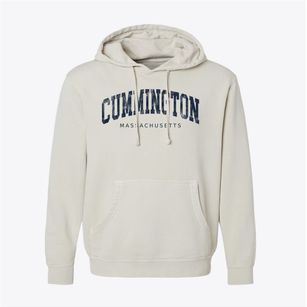 Cummington Massachusetts Urban Vibe Pigment-Dyed Hoodie