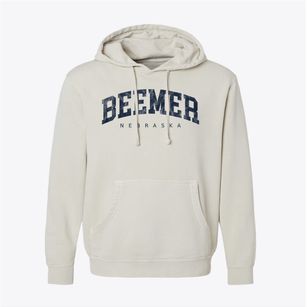 Beemer Nebraska Urban Vibe Pigment-Dyed Hoodie