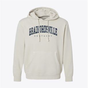 Bradfordsville Kentucky Urban Vibe Pigment-Dyed Hoodie