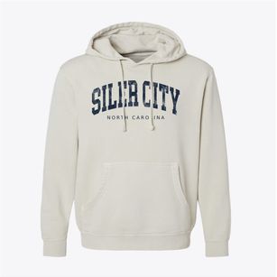 Siler City North Carolina Urban Vibe Pigment-Dyed Hoodie