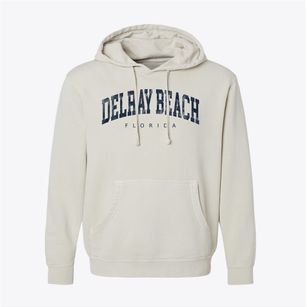 Delray Beach Florida Urban Vibe Pigment-Dyed Hoodie