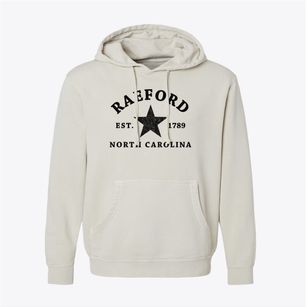 Raeford North Carolina Star Pigment-Dyed Hoodie