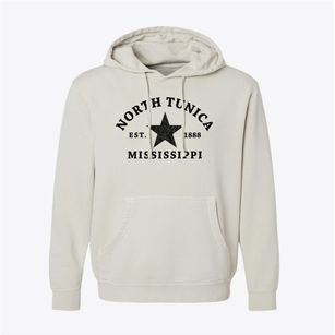 North Tunica Mississippi Star Pigment-Dyed Hoodie