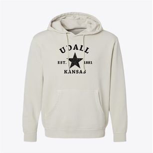 Udall Kansas Star Pigment-Dyed Hoodie