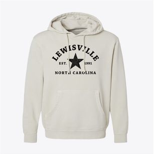 Lewisville North Carolina Star Pigment-Dyed Hoodie