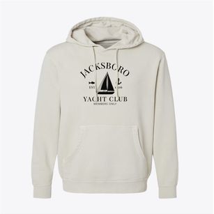 Jacksboro Tennessee Yacht Club Pigment-Dyed Hoodie