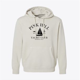 Pink Hill North Carolina Yacht Club Pigment-Dyed Hoodie