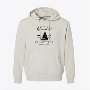 Kelly North Carolina Yacht Club Pigment-Dyed Hoodie