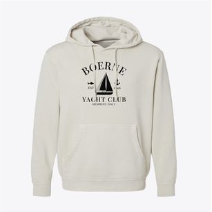 Boerne Texas Yacht Club Pigment-Dyed Hoodie