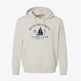 Biltmore Forest North Carolina Yacht Club Pigment-Dyed Hoodie