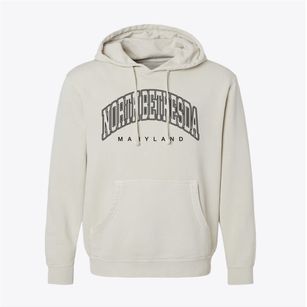 North Bethesda Maryland Inline Pigment-Dyed Hoodie