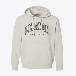 Lebanon New York Inline Pigment-Dyed Hoodie