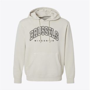 Brussels Wisconsin Inline Pigment-Dyed Hoodie