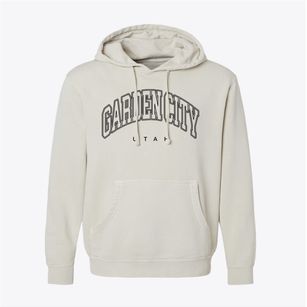 Garden City Utah Inline Pigment-Dyed Hoodie