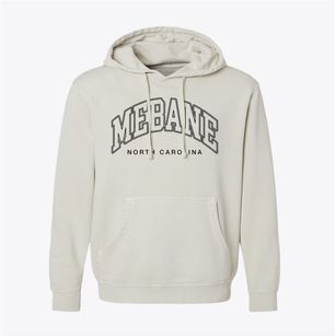 Mebane North Carolina Inline Pigment-Dyed Hoodie