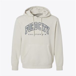 Ford City California Inline Pigment-Dyed Hoodie