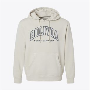 Bolivia North Carolina Inline Pigment-Dyed Hoodie