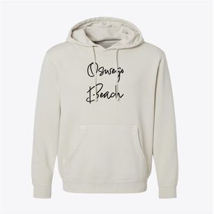 Oswego Beach New York Freestyle Pigment-Dyed Hoodie