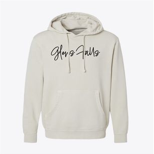 Glens Falls New York Freestyle Pigment-Dyed Hoodie