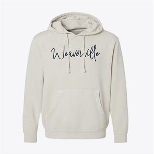 Weaverville North Carolina Freestyle Pigment-Dyed Hoodie