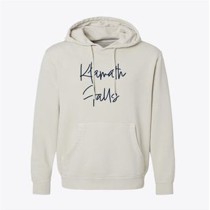 Klamath Falls Oregon Freestyle Pigment-Dyed Hoodie