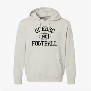 Quebec North Carolina Football Pigment-Dyed Hoodie