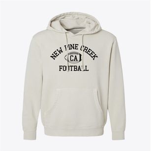 New Pine Creek California Football Pigment-Dyed Hoodie