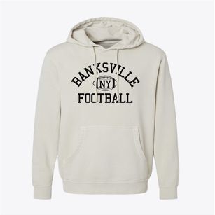 Banksville New York Football Pigment-Dyed Hoodie