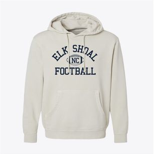 Elk Shoal North Carolina Football Pigment-Dyed Hoodie