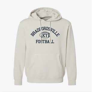 Bradfordsville Kentucky Football Pigment-Dyed Hoodie