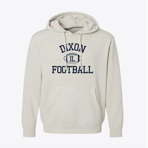 Dixon Illinois Football Pigment-Dyed Hoodie