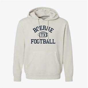 Boerne Texas Football Pigment-Dyed Hoodie