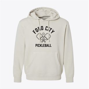 Ford City California Pickleball Pigment-Dyed Hoodie