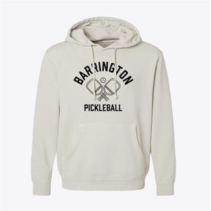 Barrington New Hampshire Pickleball Pigment-Dyed Hoodie