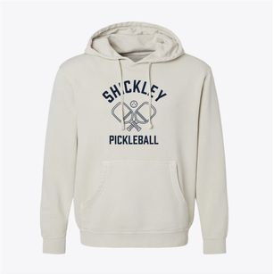 Shickley Nebraska Pickleball Pigment-Dyed Hoodie