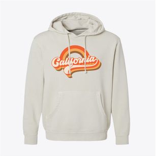  California Retro Rainbow Pigment-Dyed Hoodie
