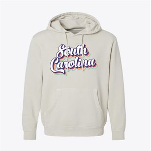  South Carolina Retro Candy Vibes Pigment-Dyed Hoodie