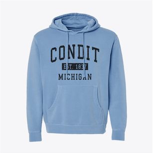 Condit Michigan Classic Established Pigment-Dyed Hoodie