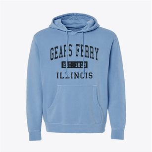 Gears Ferry Illinois Classic Established Pigment-Dyed Hoodie