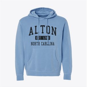 Alton North Carolina Classic Established Pigment-Dyed Hoodie