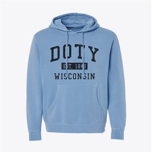 Doty Wisconsin Classic Established Pigment-Dyed Hoodie